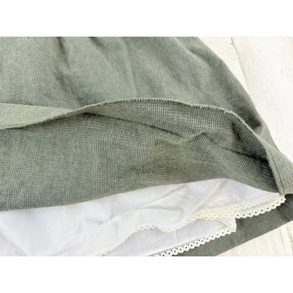 La Coqueta Green Pinafore Skirt Girls Sz 9